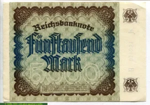 5000 Mark Portrait Merchant Imhof 6 chiffres * * * * *