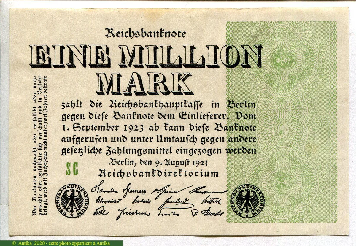 1 Million Mark Uniface Brun Vert * *
