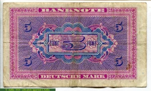 5 Deutsche Mark Occupation Allié Série B RARE