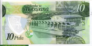 10 Pula Président S.Khama Ian Khama Polymère * *