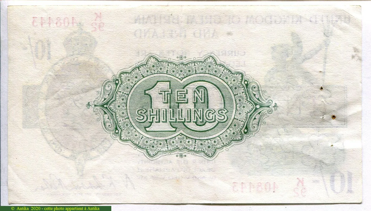 10 Shillings Georges V Sig:Fischer K92 PROMO