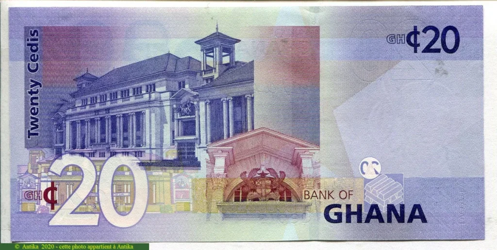 20 Cedis Kwame Nkrumah et cinq leaders