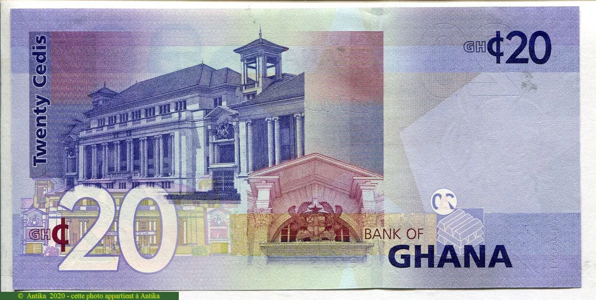 20 Cedis Kwame Nkrumah et cinq leaders