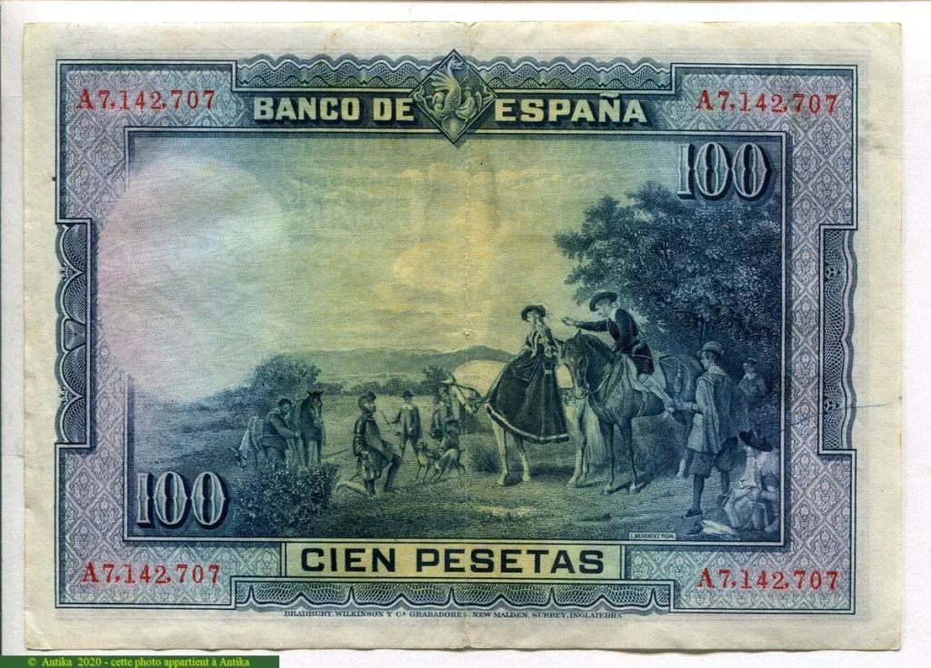 100 Pesetas Cervantes
