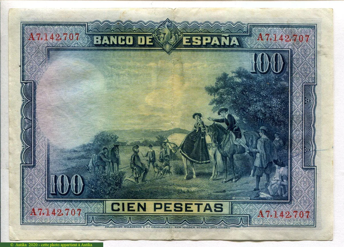 100 Pesetas Cervantes