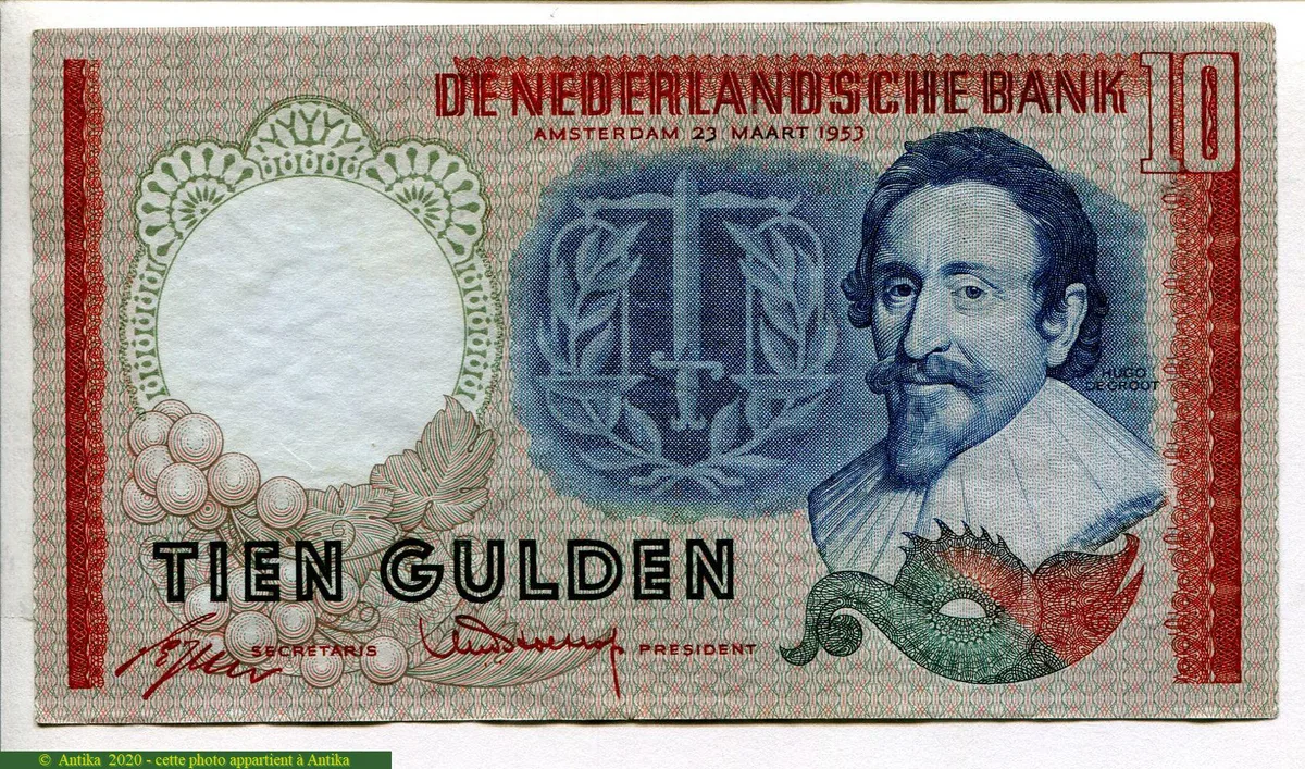10 Gulden Hugo de Groot PROMO