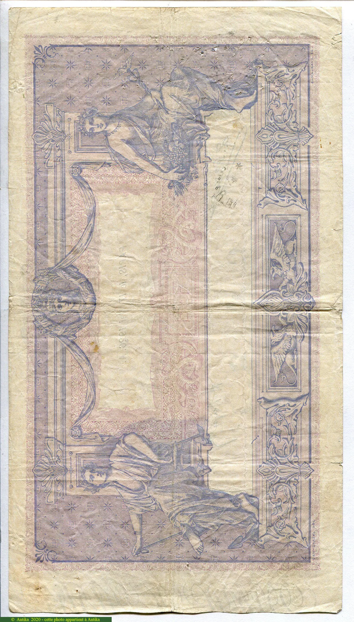 1000 FRANCS BLEU & ROSE - Type 1889