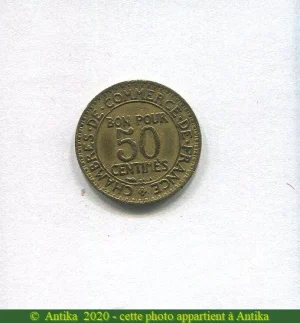 50 CENTIMES CHAMBRE DE COMMERCE