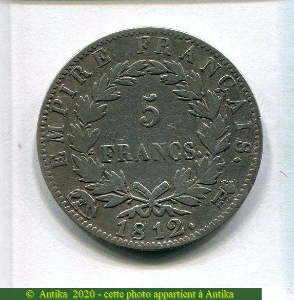 5 FRANCS NAP EMP revers EMPIRE