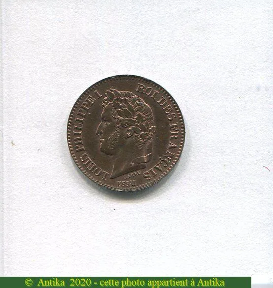 2 CENTIMES ESSAI Bronze de BARRE
