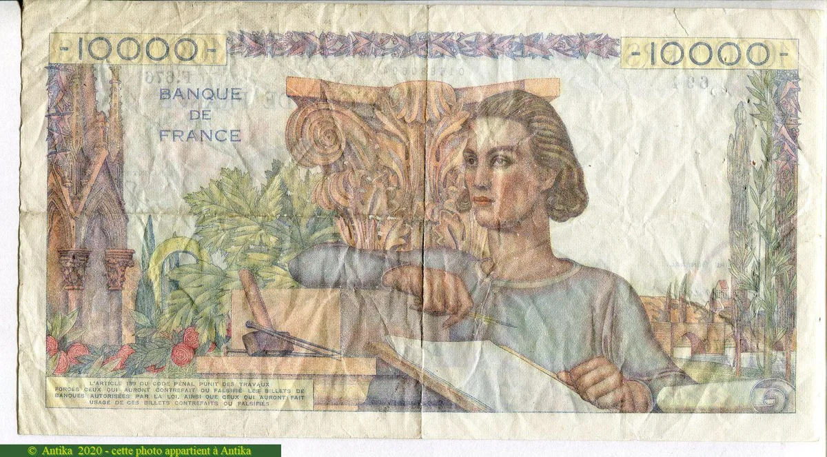 10 000 FRANCS GENIE Français- Type 1945
