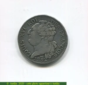 1/2 ECU de 3 livres FRANCOIS LOUIS XVI