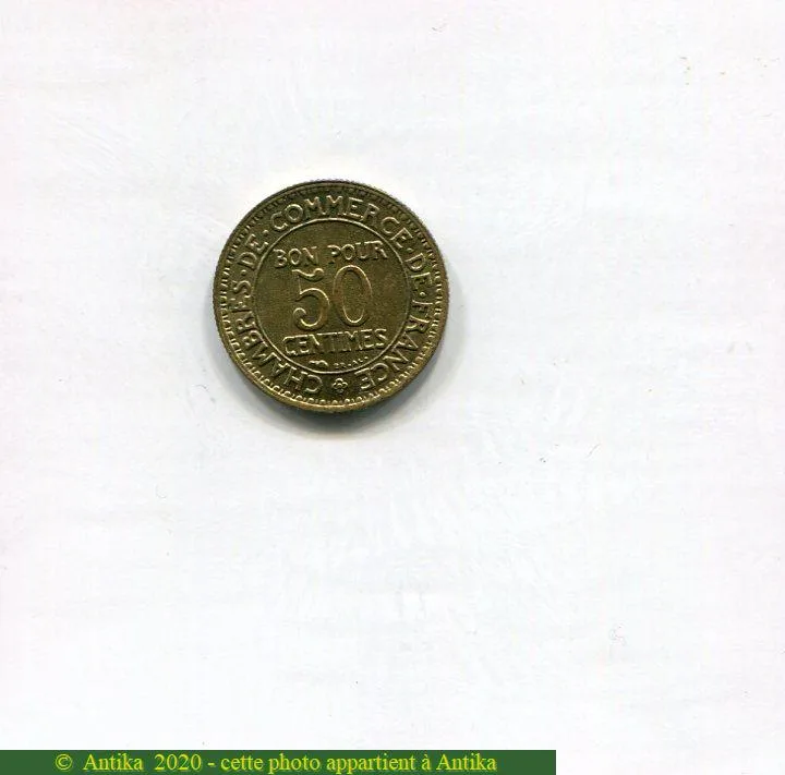 50 CENTIMES CHAMBRE DE COMMERCE