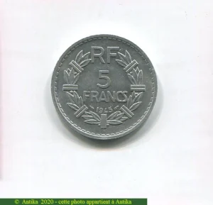 5 FRANCS LAVRILLIER Aluminium
