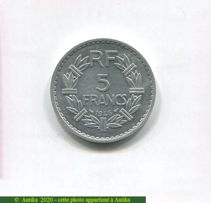 5 FRANCS LAVRILLIER Aluminium