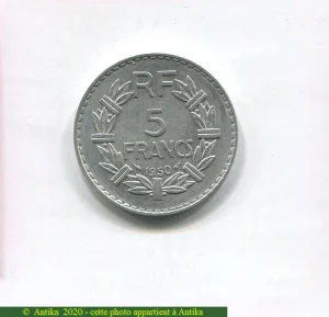 5 FRANCS LAVRILLIER Aluminium
