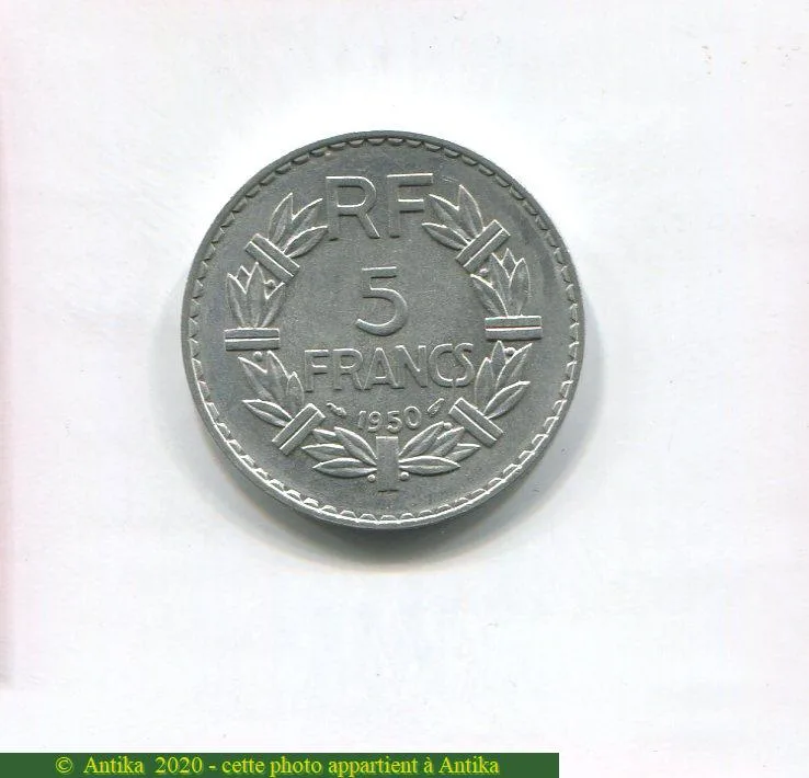 5 FRANCS LAVRILLIER Aluminium