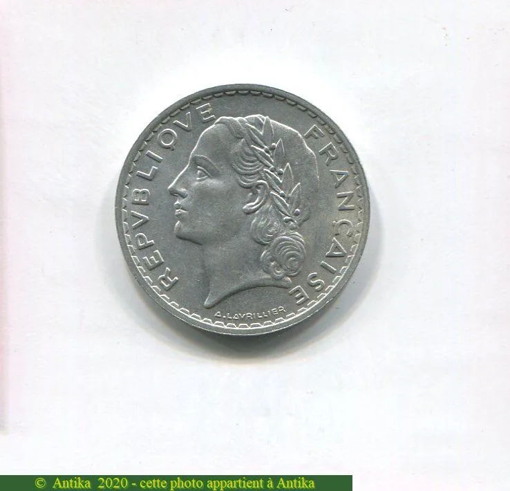 5 FRANCS LAVRILLIER Aluminium