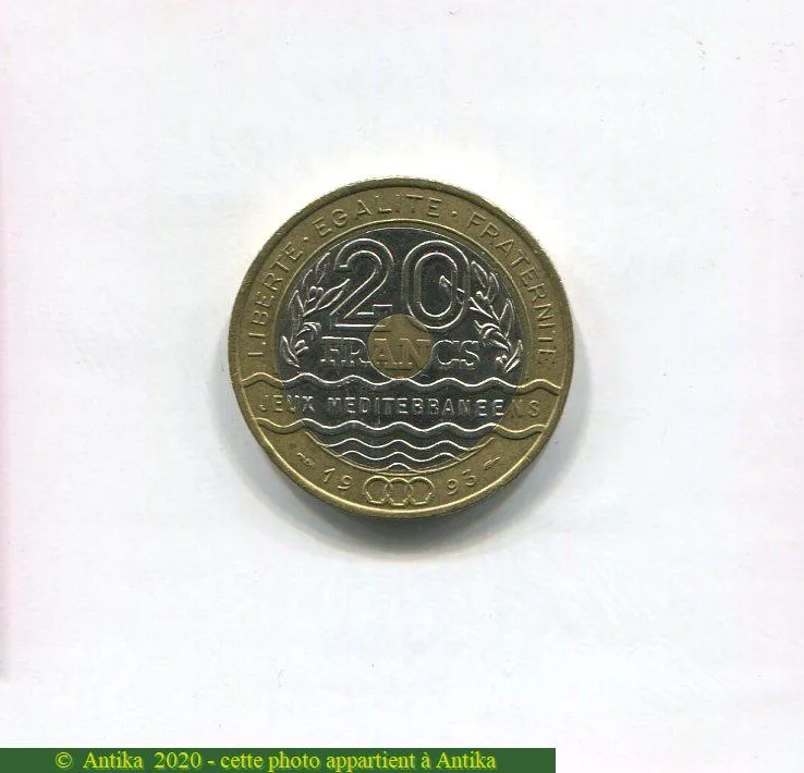 20 FRANCS JEUX MEDITERRANEENS