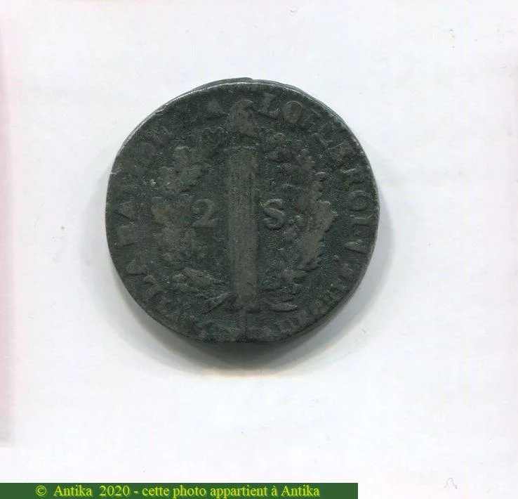 2 SOLS FRANCOIS, An 3 à 5 LOUIS XVI