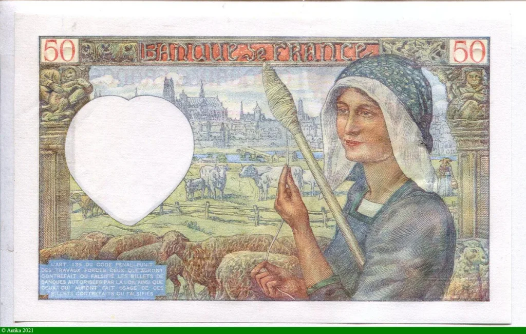 50 FRANCS JACQUES CŒUR - Type 1941