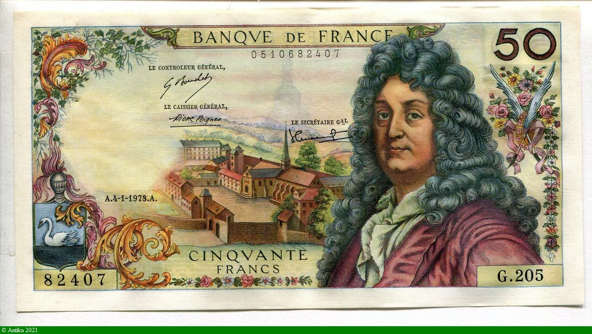 50 FRANCS RACINE - Type 1962
