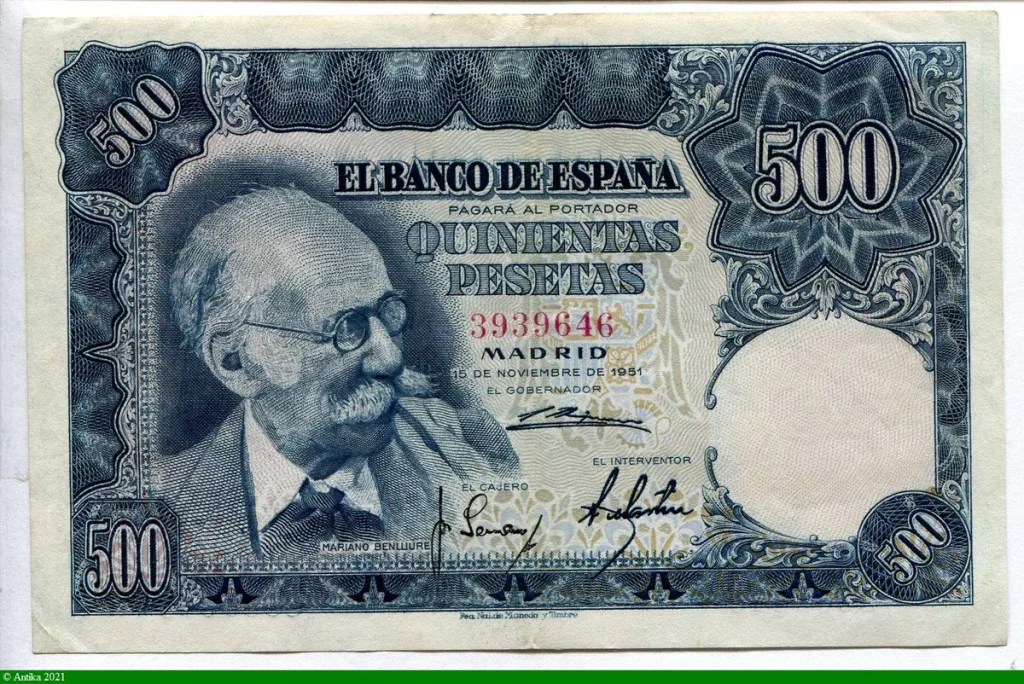 500 Pesetas Mariano Benlliure PROMO