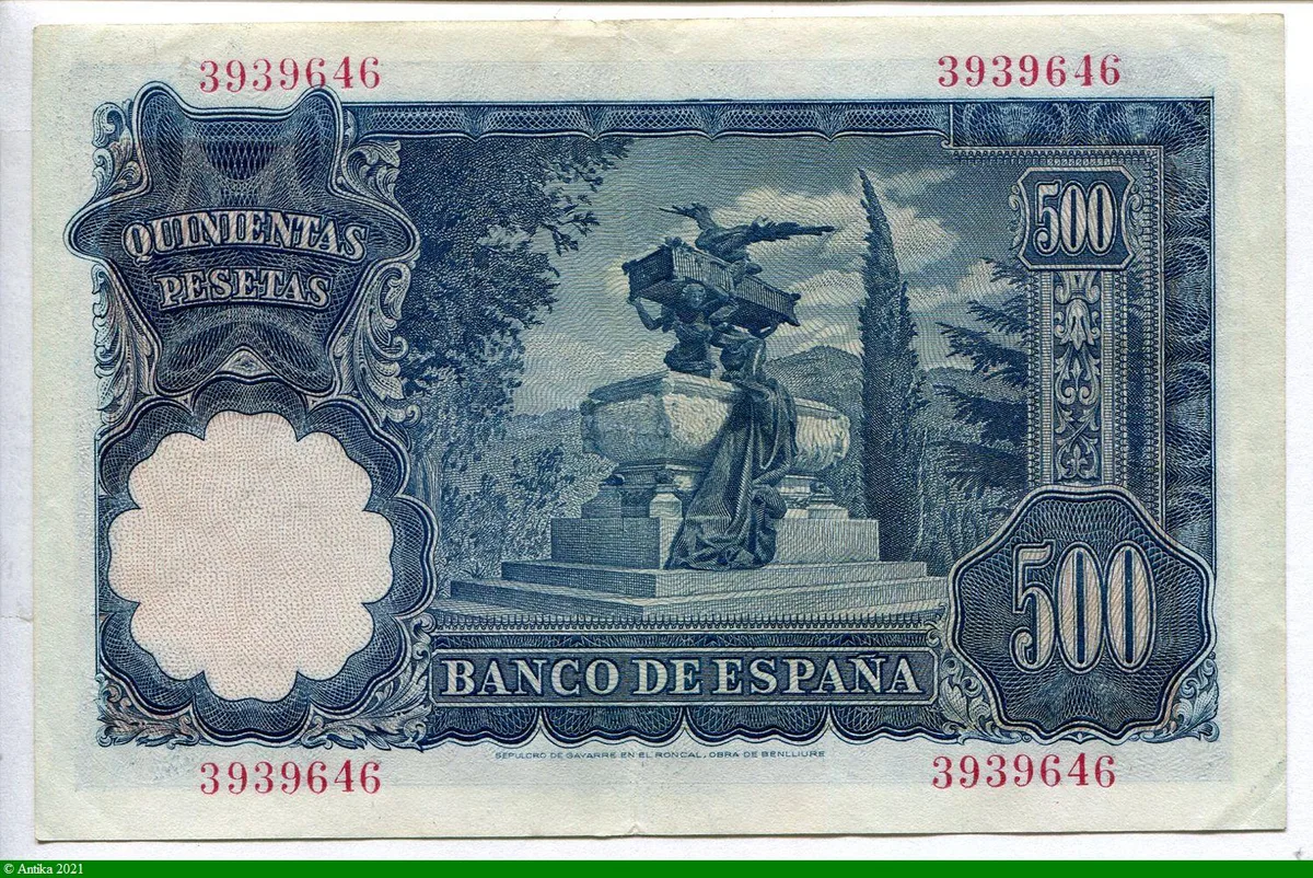 500 Pesetas Mariano Benlliure PROMO