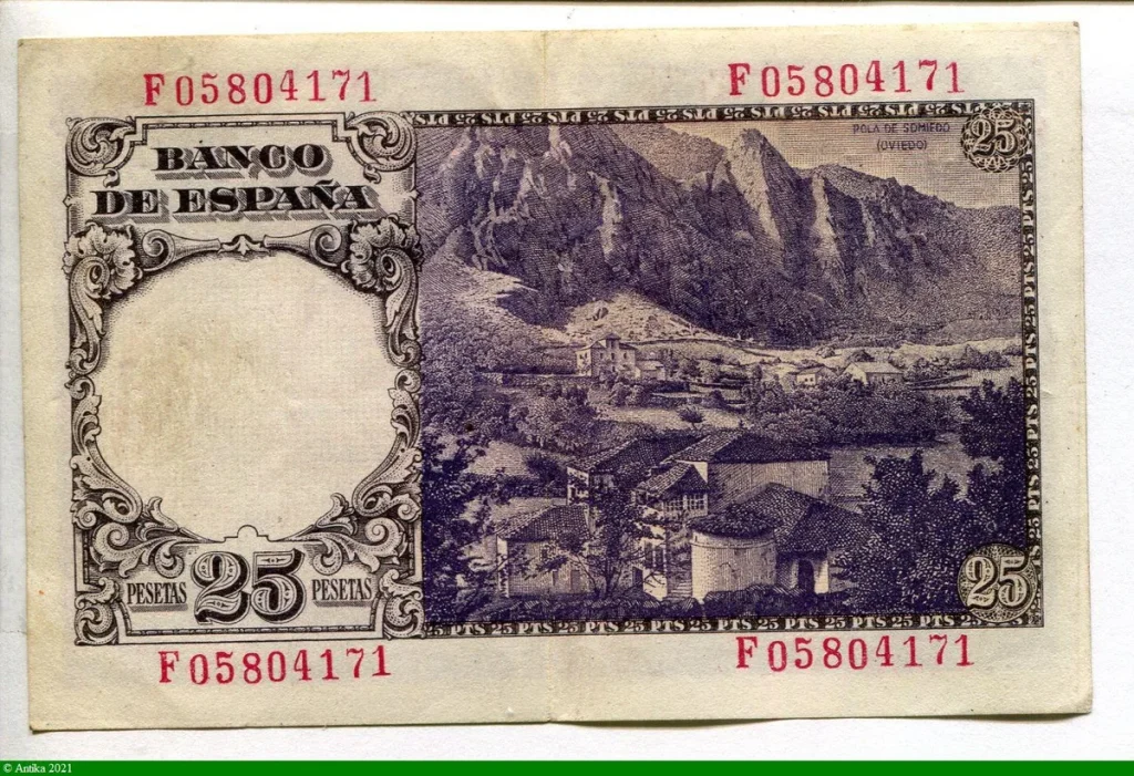 25 Pesetas Florez Estrada