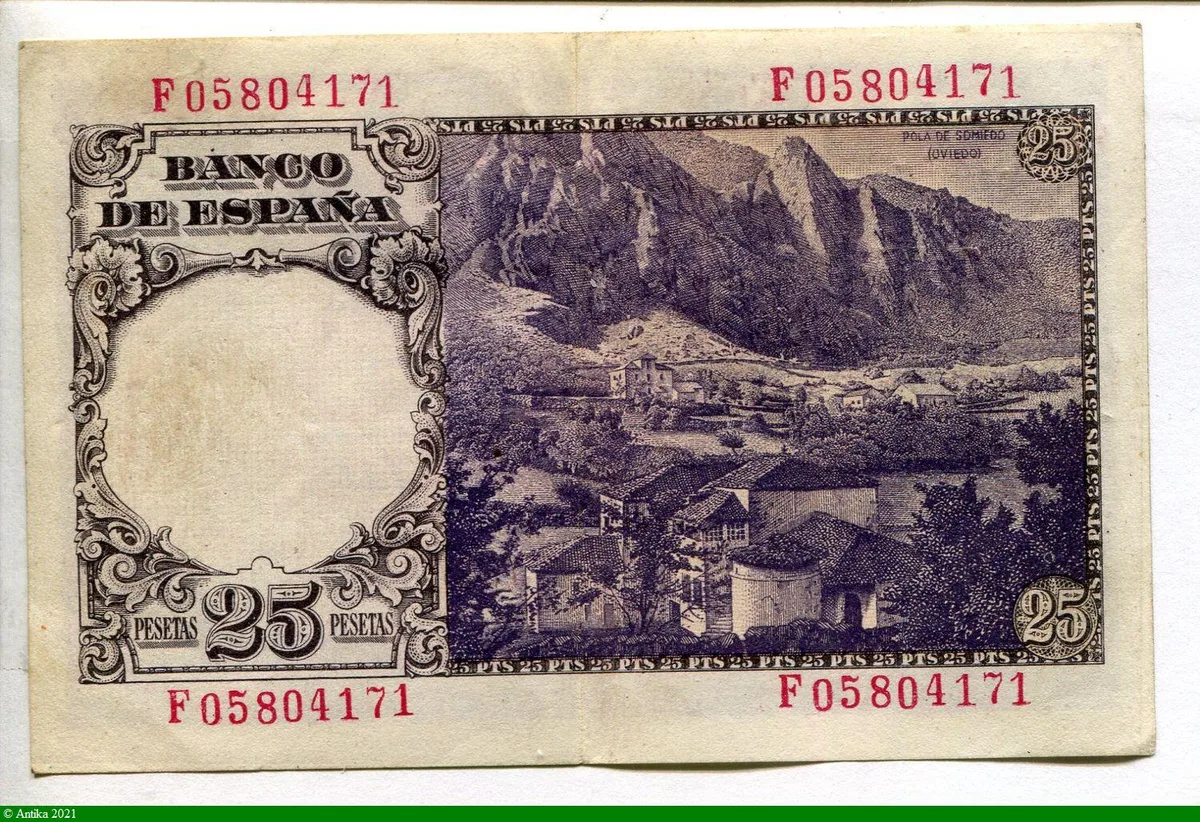25 Pesetas Florez Estrada