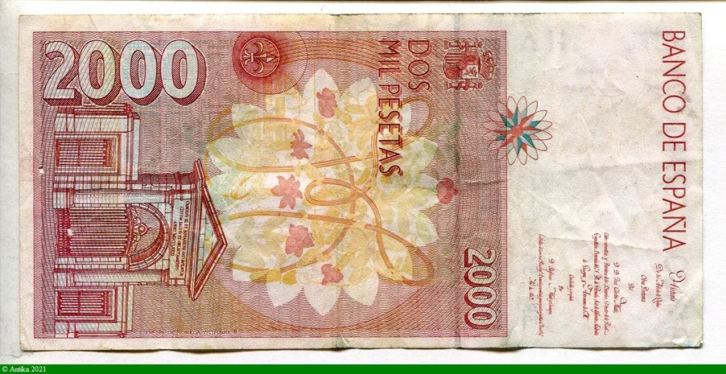 2000 Pesetas José Celestino Mutis * *