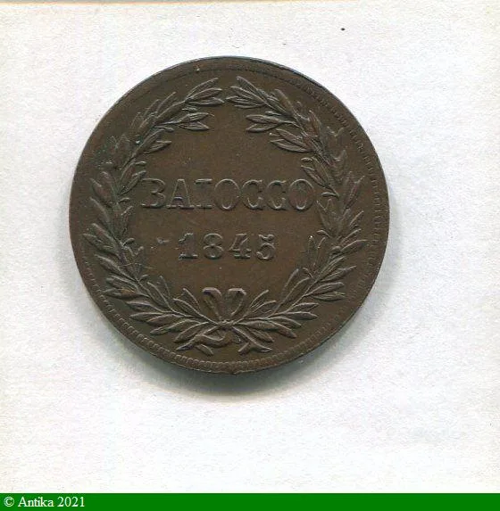 BAIOCCO Cuivre GREGOIRE XVI Etats Pontificaux R:Rome