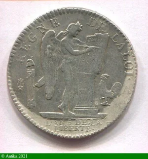 ECU de 6 livres FRANCOIS LOUIS XVI