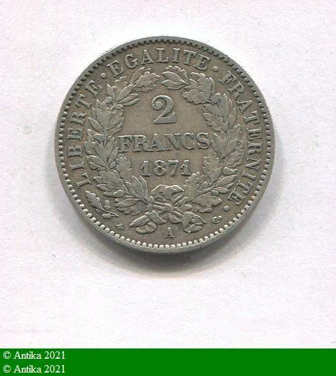 2 FRANCS CERES avec légende