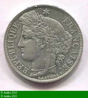 5 FRANCS CERES avec légende