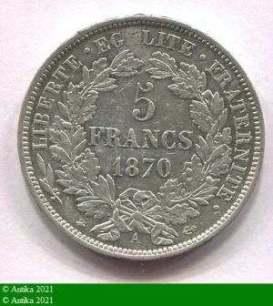 5 FRANCS CERES avec légende