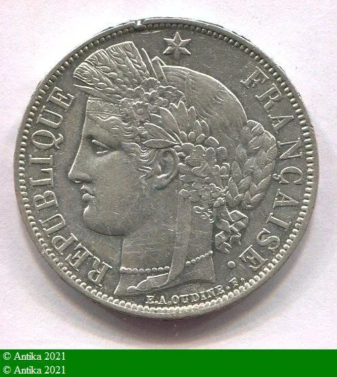 5 FRANCS CERES avec légende