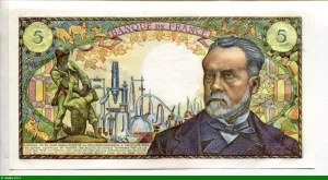 5 FRANCS PASTEUR - Type 1966