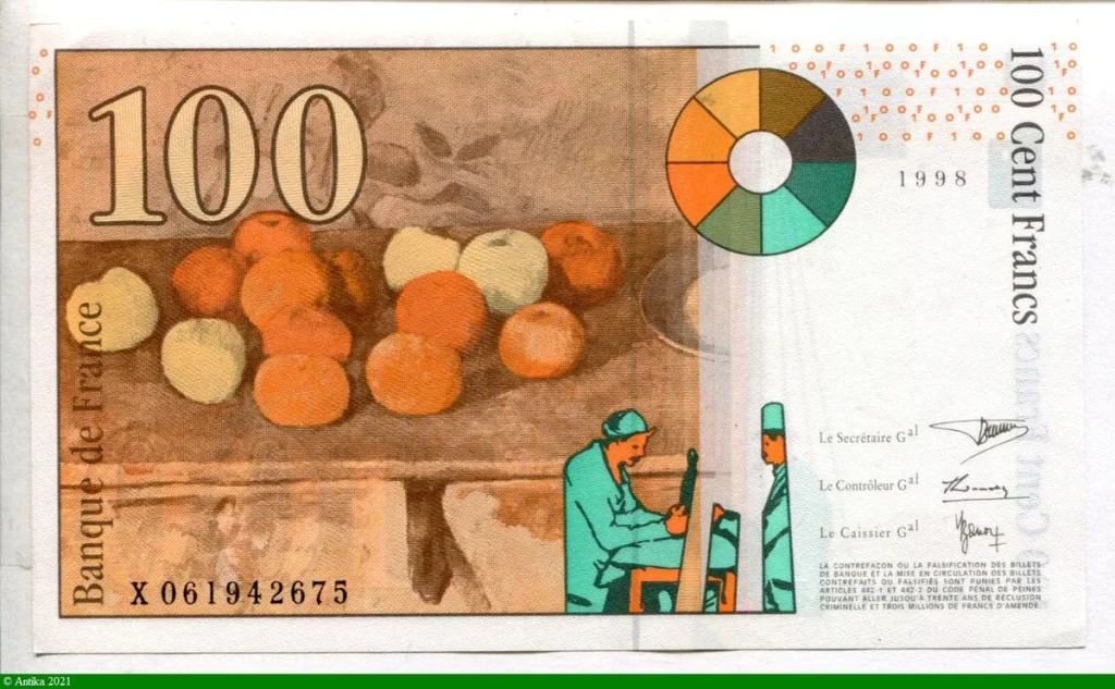 100 FRANCS CEZANNE -Type 1997
