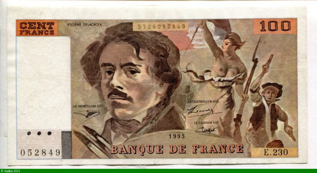 100 FRANCS DELACROIX - Type 1978 "imprimé en continu"