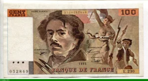 100 FRANCS DELACROIX - Type 1978 "imprimé en continu"