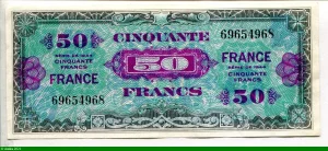 50 FRANCS Verso "France"