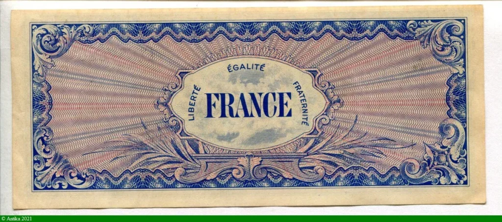 100 FRANCS Verso "France"