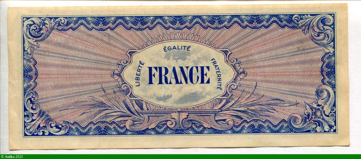100 FRANCS Verso "France"