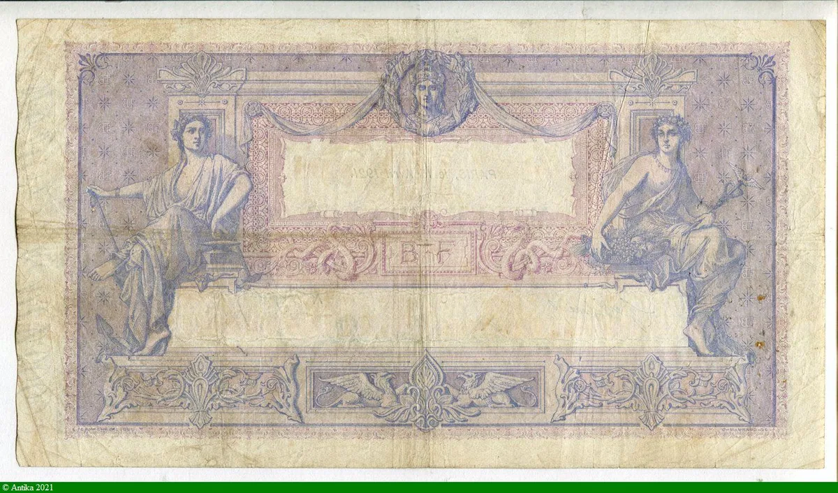 1000 FRANCS BLEU & ROSE - Type 1889