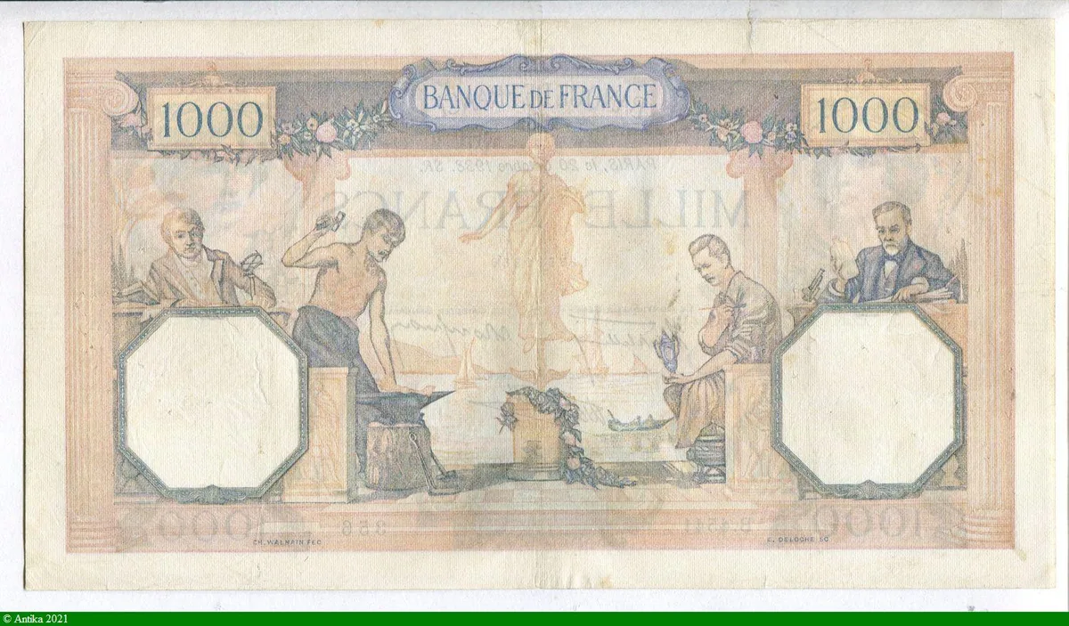 1000 FRANCS CERES & MERCURE - Type 1927 modifié