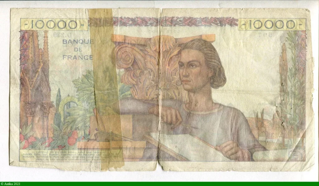10 000 FRANCS GENIE Français- Type 1945