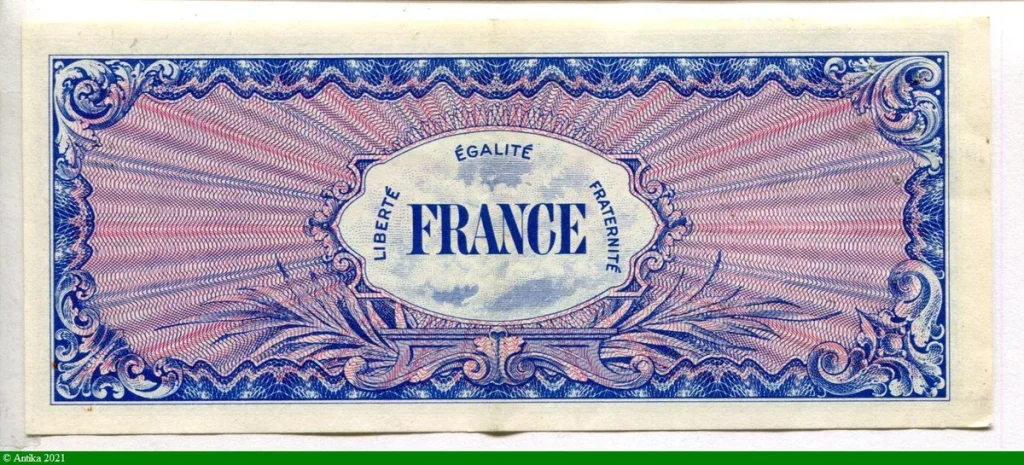 50 FRANCS Verso "France"