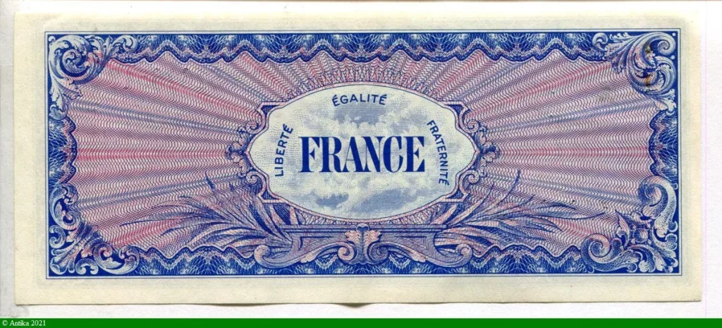100 FRANCS Verso "France"