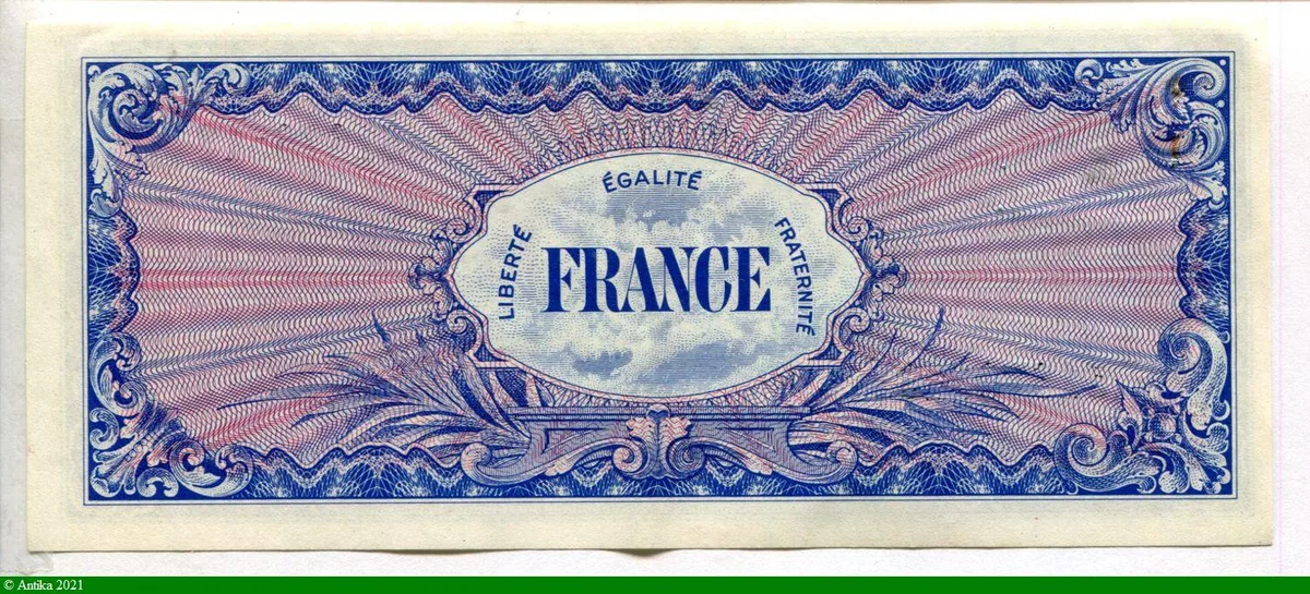 100 FRANCS Verso "France"